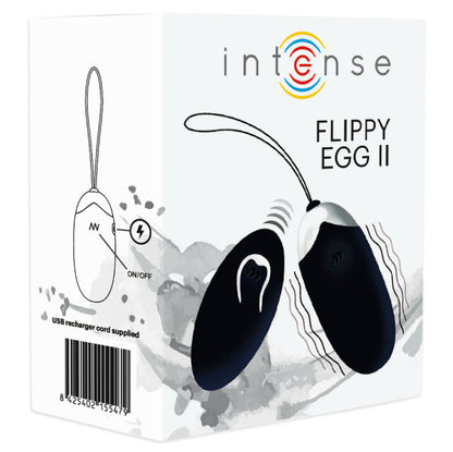 INTENSE - FLIPPY II VIBRATING EGG WITH REMOTE CONTROL BLACK - Kink&Play