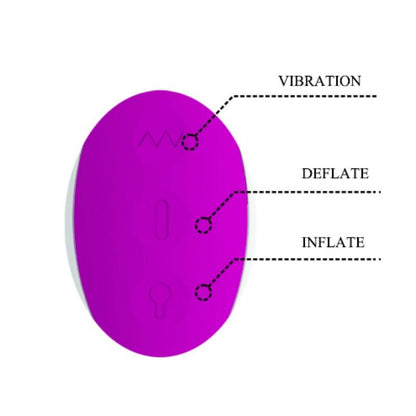 PRETTY LOVE - DEMPSEY RECHARGEABLE INFLATABLE VIBRATOR - Kink&Play