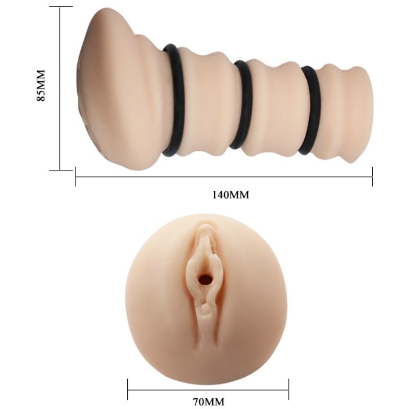 CRAZY BULL - MASTURBADOR WITH RINGS VAGINA MODEL 2 - Kink&Play