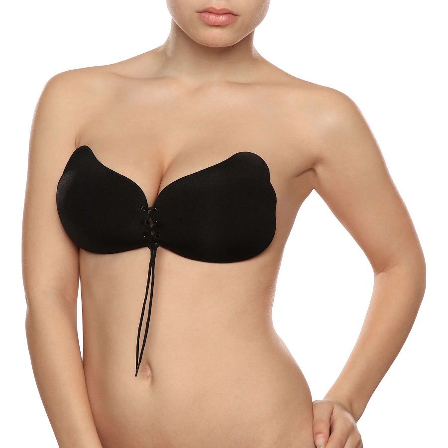 BYE-BRA - LACE-IT ENHANCEMENT PUSH-UP BLACK CUP D - Kink&Play