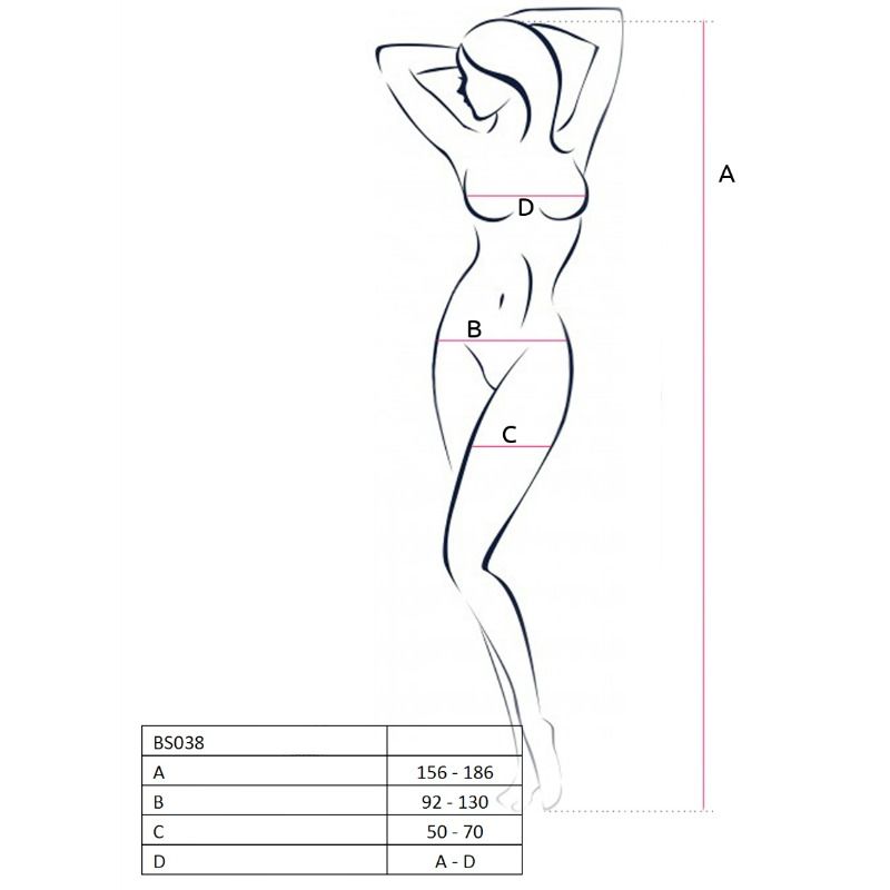 PASSION - WOMAN BS038 RED BODYSTOCKING ONE SIZE - Kink&Play
