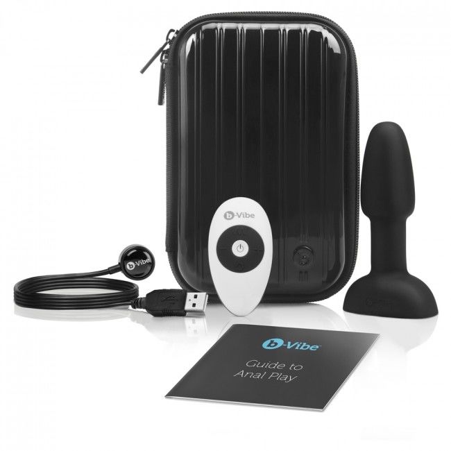 B-VIBE - RIMMING REMOTE CONTROL ANAL PLUG PETITE BLACK - Kink&Play