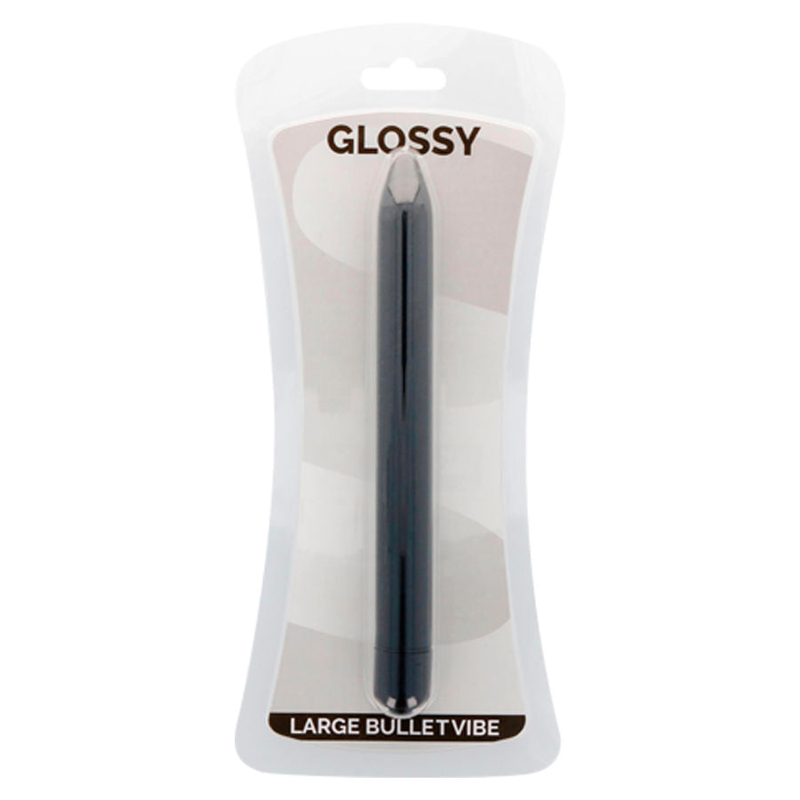 GLOSSY - SLIM VIBRATOR SVART