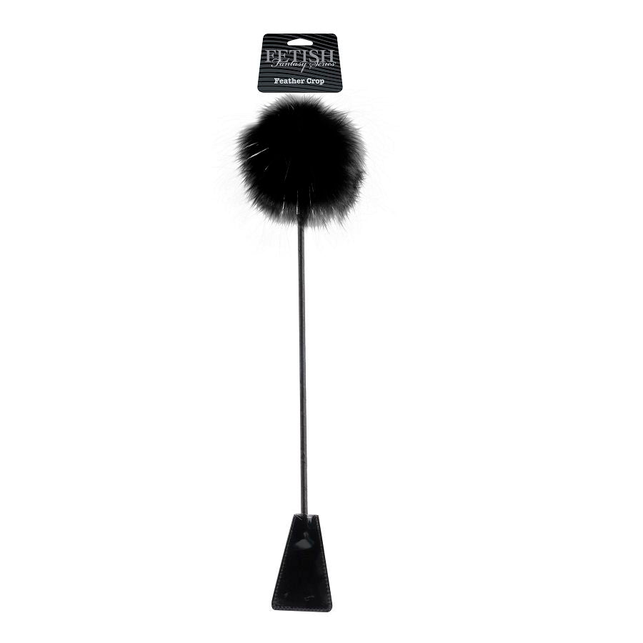 FETISH FANTASY LIMITED EDITION -  BLACK FEATHER CROP - Kink&Play