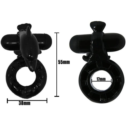 BAILE - SWEET RING RING WITH CLITORIS STIMULATOR DOLPHIN