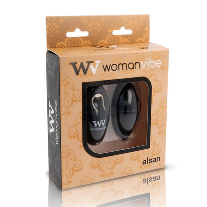 WOMANVIBE - ALSAN EGG REMOTE CONTROL BLACK SILICONE BLACK - Kink&Play