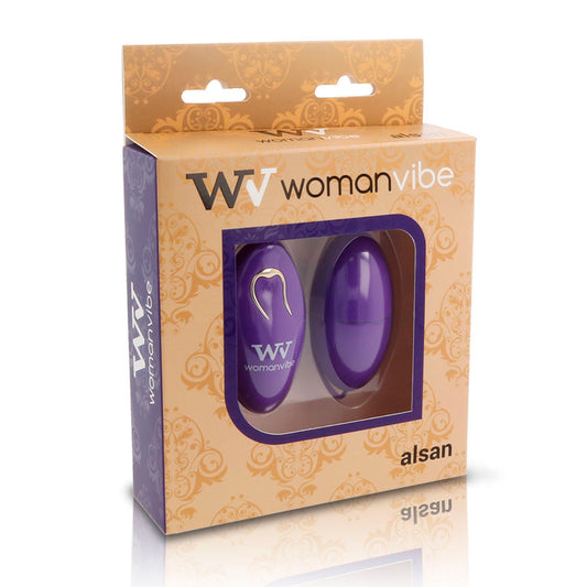 WOMANVIBE - ALSAN SILICONE REMOTE CONTROL EGG PURPLE