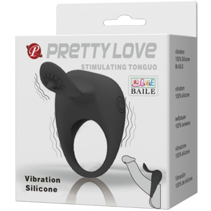 PRETTY LOVE - VIBRERANDE RING MED TUNGAN