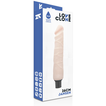 LOVECLONE - JANSEN SJÄLVSMÖRJANDE VIBRATOR 26 CM -O- 4,2 CM