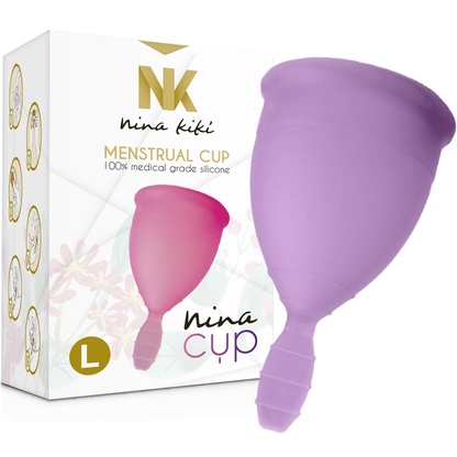 NINA KIKÍ - MENSTRUAL CUP PURPLE - SIZE L - Kink&Play