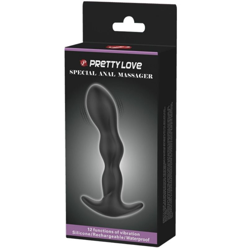 PRETTY LOVE - ANAL MASSAGEAPPARAT 12 VIBRATIONSLÄGEN