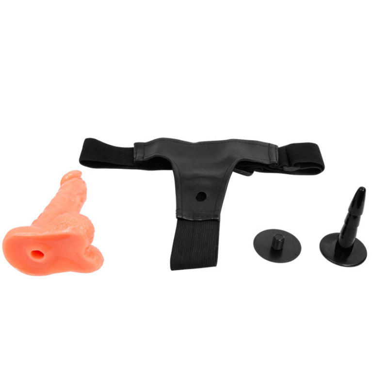 BAILE - HARNESS WITH REALISTIC PENIS AND ULTRA PASSIONATE ADJUSTABLE PANTIES 15.5 CM - Kink&Play