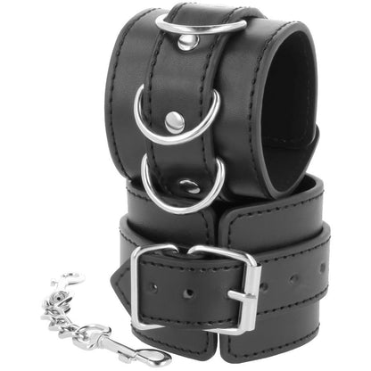 DARKNESS - SVARTA JUSTERBARA PVC LÄDER ANKELBOJOR 
