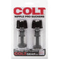 CALEXOTICS - COLT SUCTION CUPS WITH STIMULATING WAVES FOR THE NIPPLE, BLACK