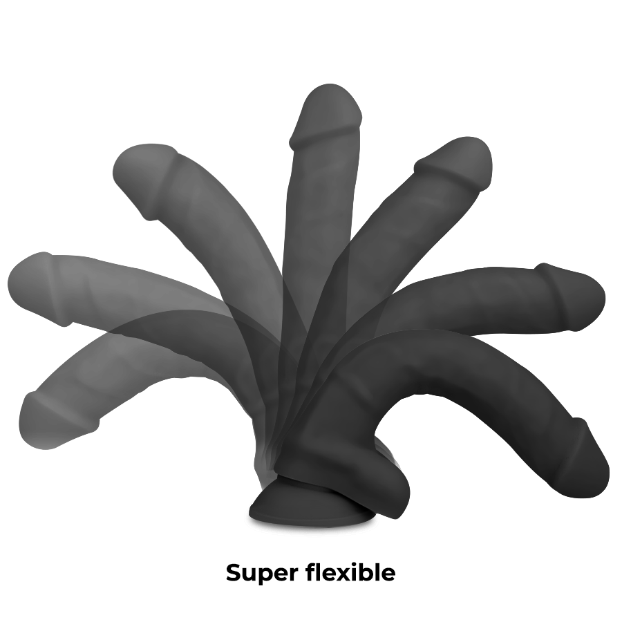 COCK MILLER - DILDO REALISTIC SILICONE DENSITY ARTICULABLE BLACK 19.5 CM