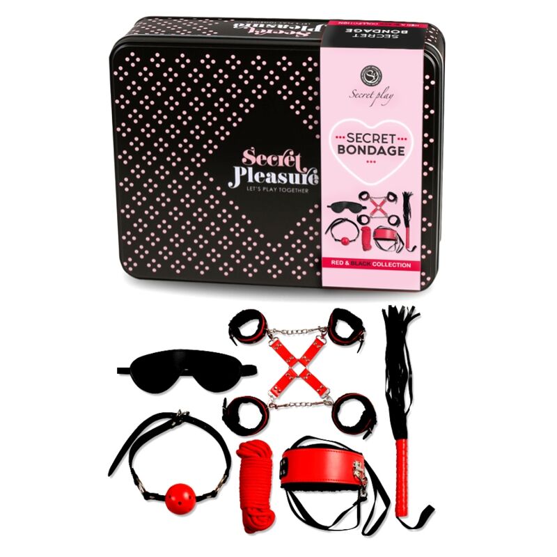 SECRETPLAY - BDSM-SET 6 DELAR RED COLLECTION