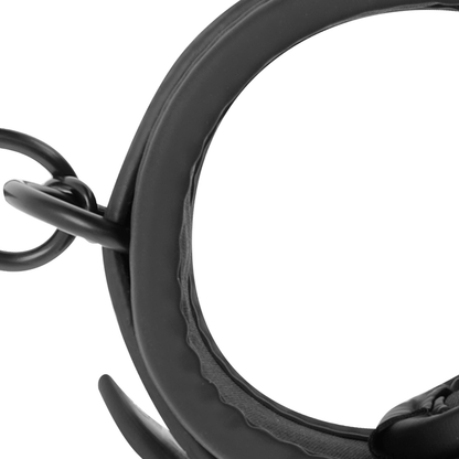 FETISH SUBMISSIVE - OPEN LEGS POSITION WITH NOPRENE LINING HANDCUFFS - Kink&Play