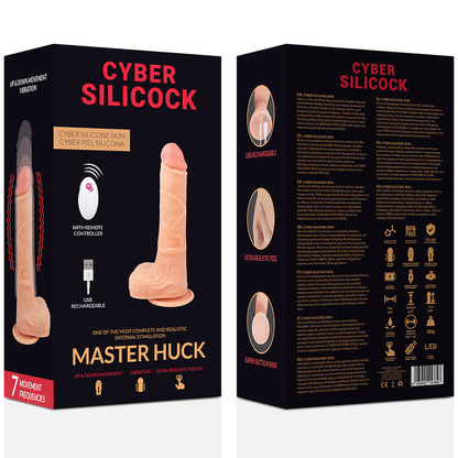 CYBER SILICOCK - REMOTE CONTROL REALISTIC MASTER HUCK 20.9 CM -O- 4 CM - Kink&Play