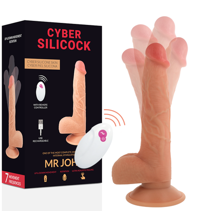 CYBER SILICOCK - REMOTE CONTROL REALISTIC MR JOHN 23.88 CM -O- 4.3 CM - Kink&Play