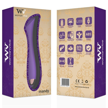 WOMANVIBE - MANDY "K" POINT SILICONE RECHARGEABLE VIBRATOR - Kink&Play