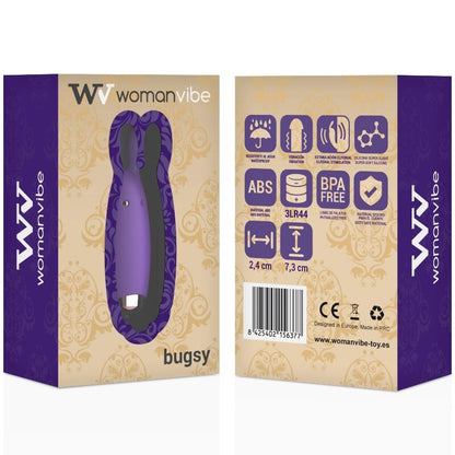 WOMANVIBE - BUGSY SILICONE RABBIT STIMULATOR - Kink&Play