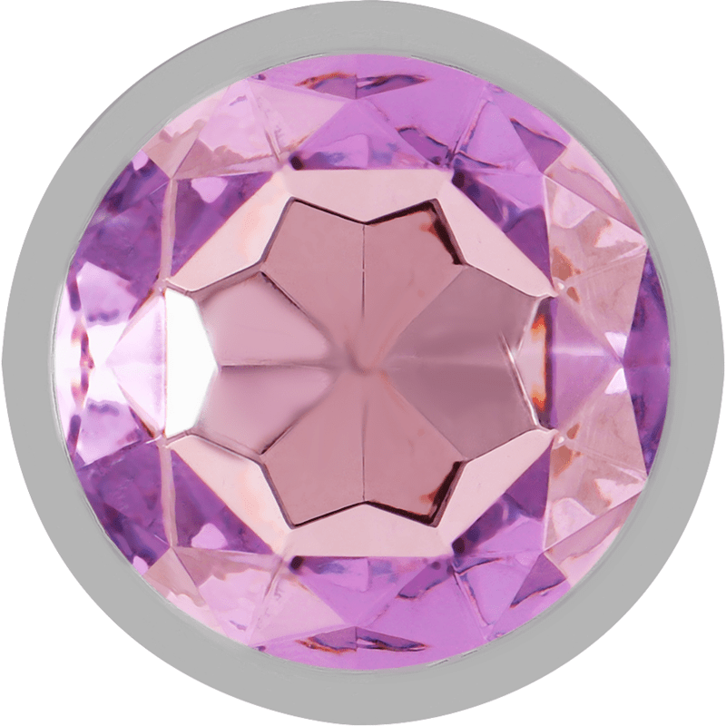 INTENSE - ALUMINUM METAL ANAL PLUG WITH VIOLET CRYSTAL SIZE S - Kink&Play