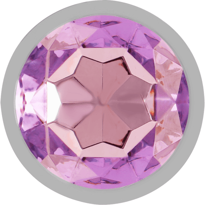 INTENSE - ALUMINUM METAL ANAL PLUG WITH VIOLET CRYSTAL SIZE S - Kink&Play