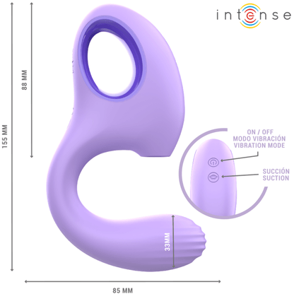 INTENSE - BAXTER VIBRATOR & STIMULATOR VIOLET - Kink&Play