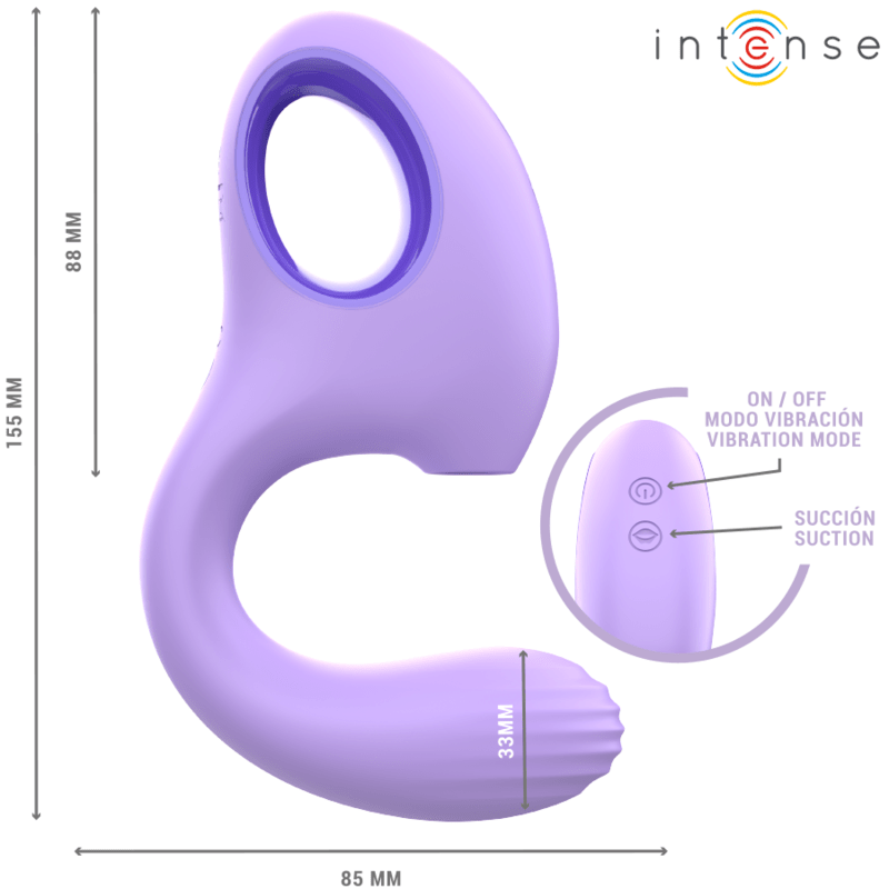 INTENSE - BAXTER VIBRATOR & STIMULATOR VIOLET - Kink&Play