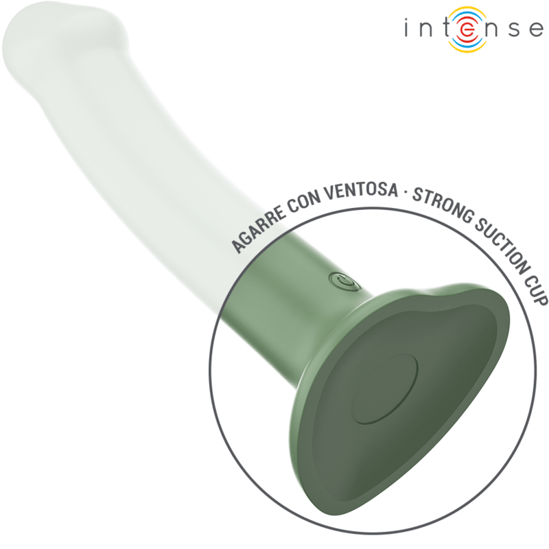 INTENSE - BECCA VIBRATOR WITH SUCTION CUP 10 VIBRATIONS GREEN REMOTE CONTROL - Kink&Play