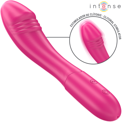 INTENSE - BELINDA VIBRATOR 19 CM FLEXIBLE 10 VIBRATIONS PINK - Kink&Play