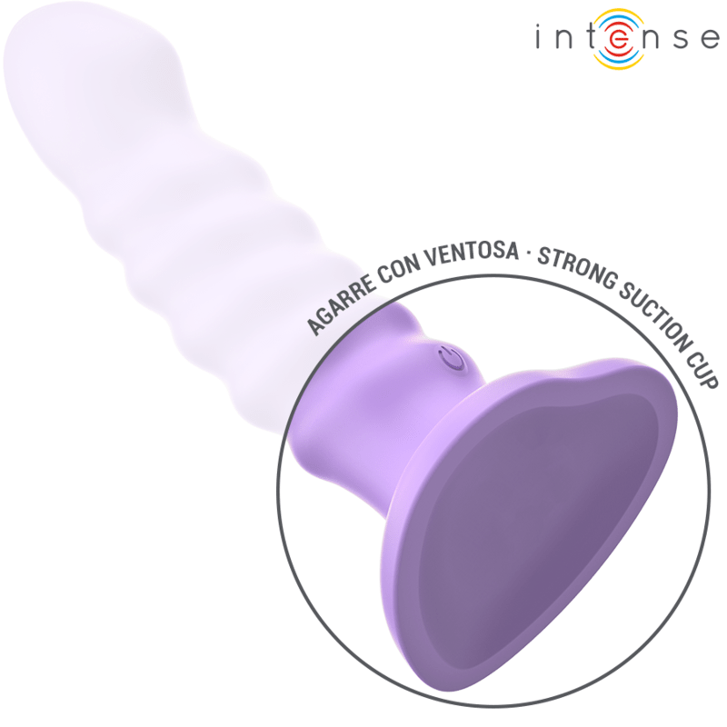 INTENSE - BRENDA VIBRATOR SIZE M SPIRAL DESIGN 10 VIBRATIONS PURPLE REMOTE CONTROL - Kink&Play