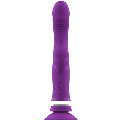 INTENSE - CASANOVA RABBIT SILICONE VIBRATOR TRIPLE MOTOR PURPLE - Kink&Play