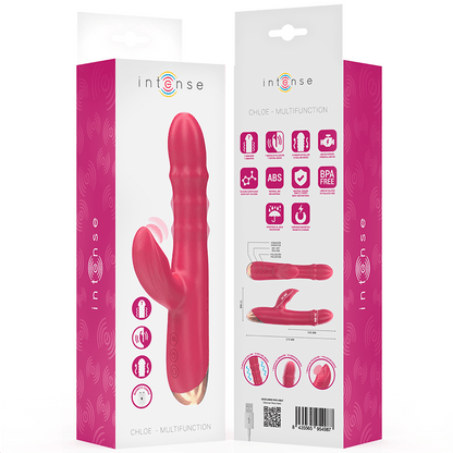 INTENSE - CHLOE MULTIFUNCTION VIBRATOR 3 IN 1 RED - Kink&Play