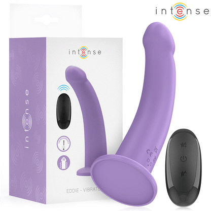 INTENSE - EDDIE VIBRATOR 17.5 CM 10 VIBRATIONS PURPLE REMOTE CONTROL - Kink&Play