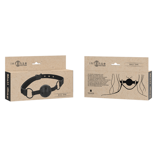 INTENSE - FETISH VEGAN LEATHER BALL GAG - Kink&Play
