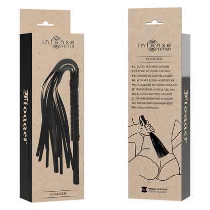 INTENSE - FETISH VEGAN LEATHER FLOGGER - Kink&Play