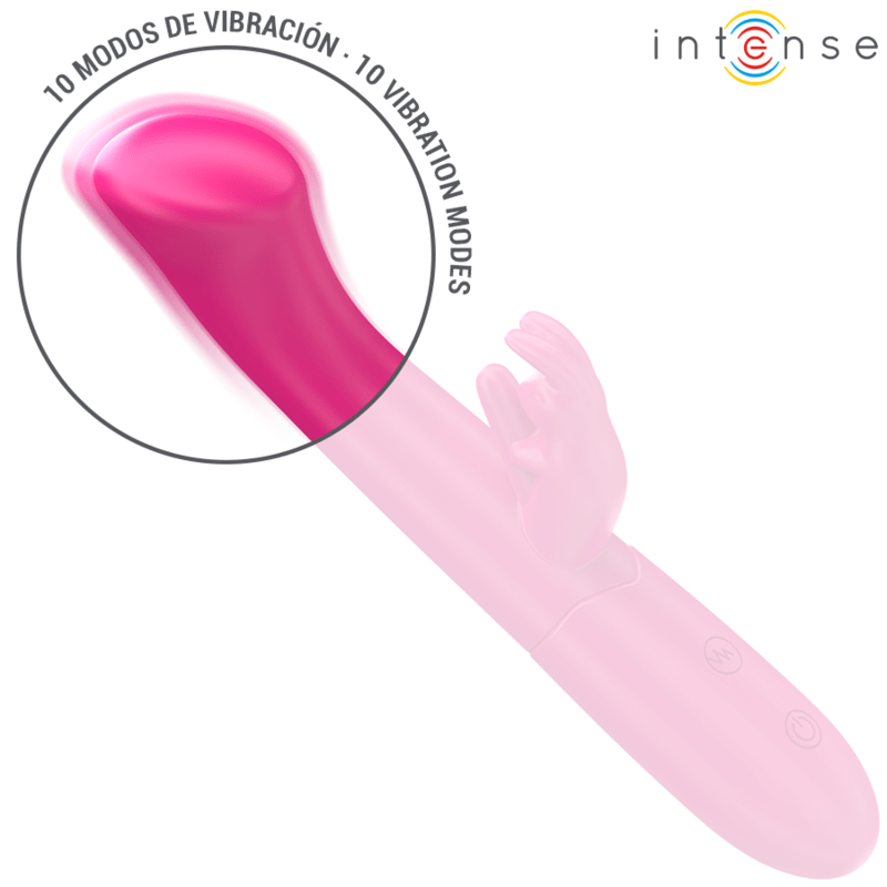 INTENSE - JULIETA RABBIT VIBRATOR 18.6 CM 10 VIBRATIONS PINK - Kink&Play