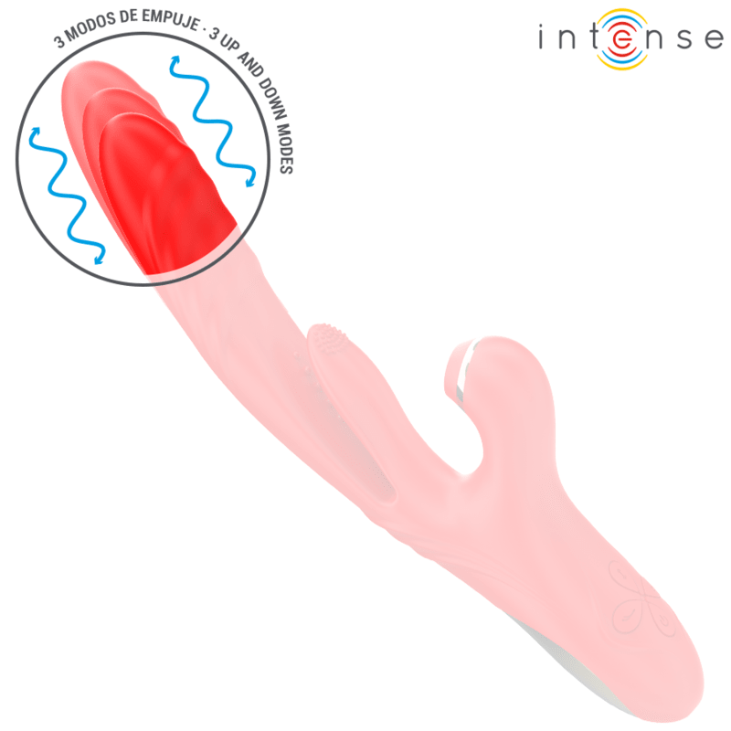 INTENSE - KAROL MULTIFUNCTION VIBRATOR THRUST & STIMULATION & STIMULATING WAVES RED - Kink&Play