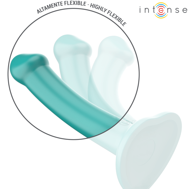 INTENSE - KATIE VIBRATOR WITH SUCTION CUP 10 VIBRATIONS BLUE REMOTE CONTROL - Kink&Play