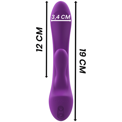 INTENSE - LUIGI RABBIT VIBRATOR LIQUID SILICONE PURPLE - Kink&Play