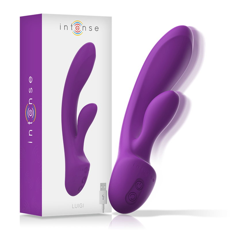 INTENSE - LUIGI RABBIT VIBRATOR LIQUID SILICONE PURPLE - Kink&Play