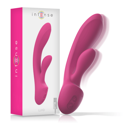 INTENSE - LUIGI RABBIT VIBRATOR PINK LIQUID SILICONE - Kink&Play