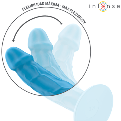 INTENSE - PHOEBE REALISTIC VIBRATOR 10 VIBRATIONS BLUE REMOTE CONTROL - Kink&Play