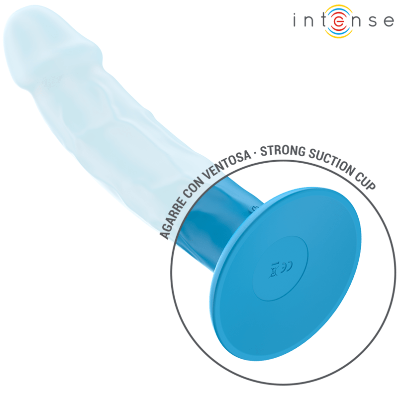 INTENSE - PHOEBE REALISTIC VIBRATOR 10 VIBRATIONS BLUE REMOTE CONTROL - Kink&Play