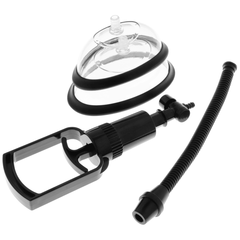 INTENSE - PUMP VAGINAL MANUAL PUMP WITH TWO INTERCHANGEABLE CUPS - Kink&Play