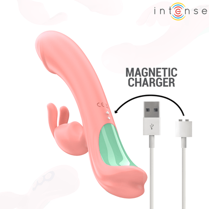 INTENSE - RACHEL RABBIT VIBRATOR 5 VIBRATIONS PINK - Kink&Play