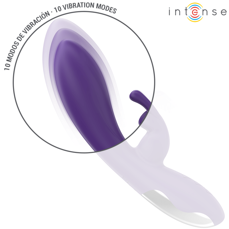 INTENSE - RANDALL RABBIT VIBRATOR 10 VIBRATIONS PURPLE - Kink&Play