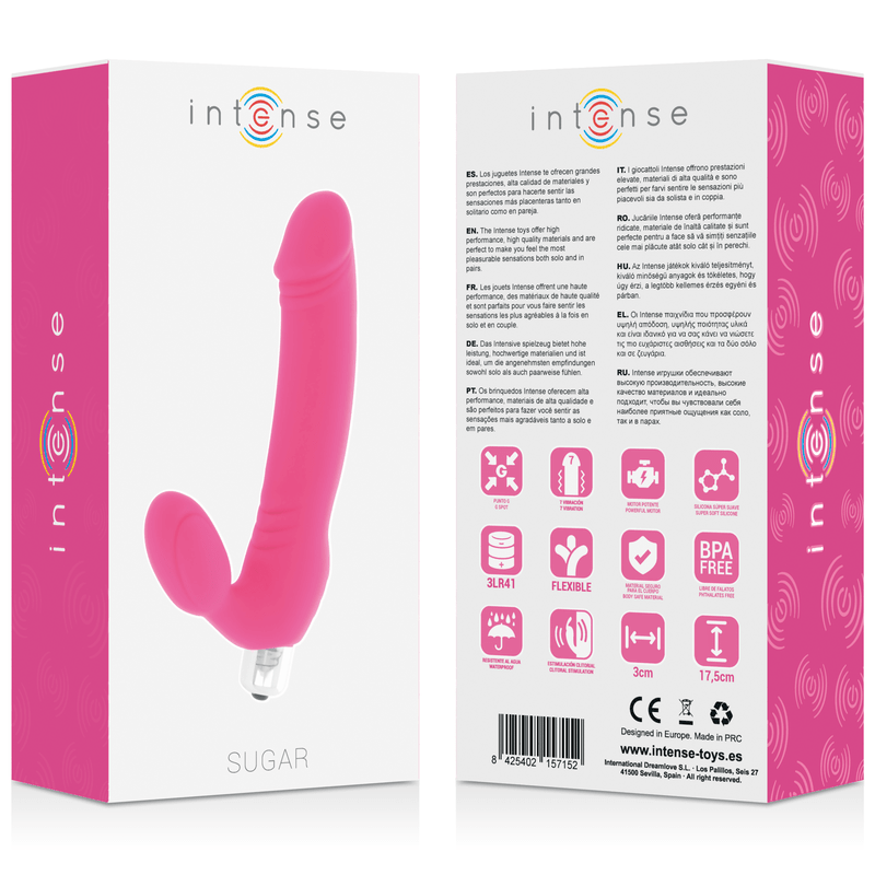 INTENSE - SUGAR SEVEN SPEEDS SILICONE FUSHSIA - Kink&Play