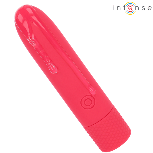 INTENSE - SYMONE USB RECHARGEABLE VIBRATING BULLET 8 VIBRATIONS RED 10 X 2.2 CM - Kink&Play